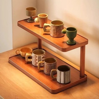 Kệ đựng đồ ăn GILDEDHOMIN, Giá đựng đồ để bàn bằng gỗ, Giá để bàn đa năng Mini bền bỉ Phụ kiện gia đình