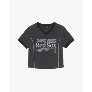 MLB - Áo croptop nữ cổ V tay ngắn Varsity_3FTSV0354-43CGS