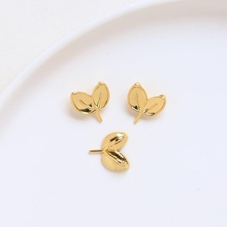 Mạ Đồng Thật Màu Vàng Bảo Quản Lá Tai Một Piao Tự Chế Baroque DIY Handmade Trang Sức Pin Phụ Kiện