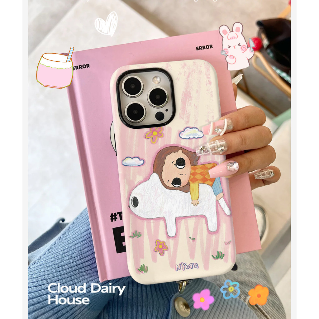 Ốp điện thoại Soft Life của Pop Mart Nyota cho iPhone15ProMax 14Pro 13 12 XSMAX 13mini 8PLUS 2 ❈ Vỏ tpu và pc bóng 2in1