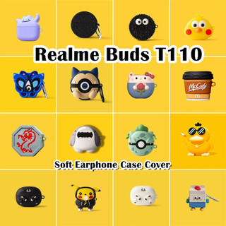 [imamura] Dành Cho Vỏ Realme Buds T110 Vỏ Silicon Mềm Đổi Mới Hoạt Hình Tai Nghe Ốp Lưng NO.2