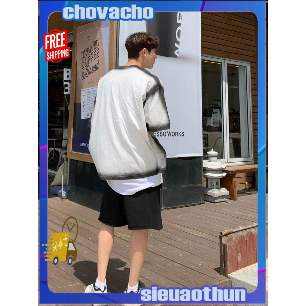 Áo thun Stee Cổ tròn SPAINT BASIC ICVCVNI Unisex