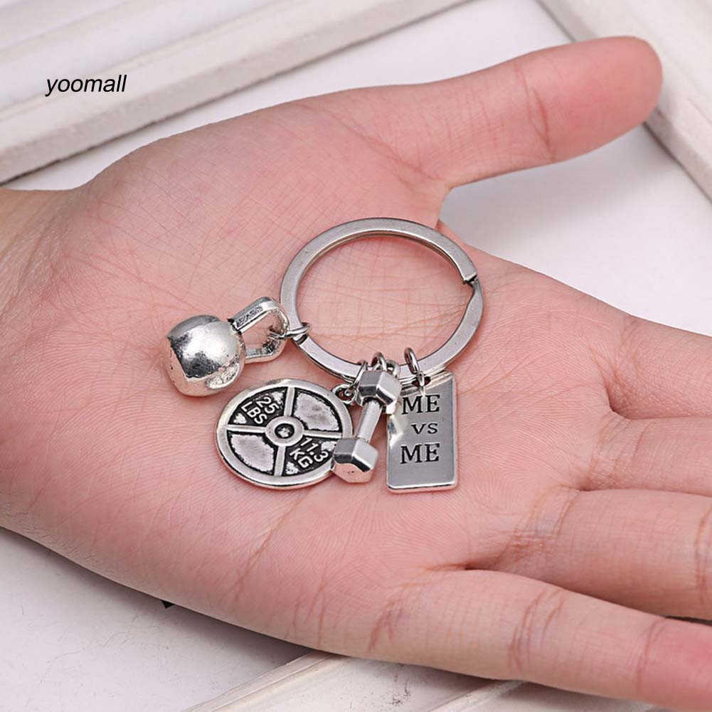 Yo / Quả Tạ Hình Quả Tạ Tôi Có Thể Chữ Treo Mặt Dây Chuyền Móc Khóa Vòng Móc Khóa