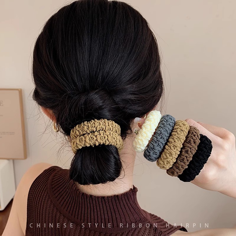 12 Bộ Dây Buộc Tóc Bền Đàn Hồi Cao 2024 - Phong Cách Mới