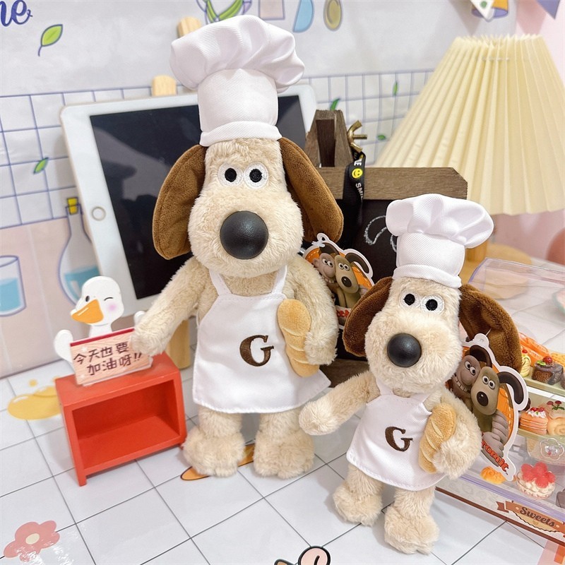 Dễ Thương Wallace & Gromit Dog Chó Sang Trọng Đồ Chơi Đầu Bếp Gromit Chó Sang Trọng Đồ Chơi Ngộ nghĩnh Chó Gromit Hoạt Hình Búp Bê Sang Trọng Mềm Đồ Chơi Cho Bé Đồ Trang Trí Đẹp Quà Tặng Sinh Nhật Trẻ Em Quà Tặng Giáng Sinh