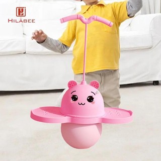 Hilabee Đồ chơi nhảy có tay cầm kèm bơm, bảng nhảy, gậy nhảy cho trẻ em, thể dục