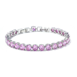 Châu Âu Mỹ ins Phong Cách Mới Vòng Tay Zircon Nhiều Màu Sắc Nữ 6mm