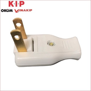 Phích cắm chân dẹp 16A, xoay 180 độ, mã K8, Hãng Vinakip