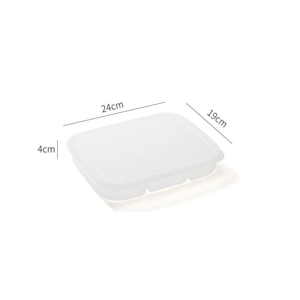 Hộp ngăn thịt đóng gói phụ di động YUUKII, Hộp lưu trữ chuẩn bị thực phẩm chia, Ngăn 4 / 5 / 6 Lưới sắp xếp tủ đông tủ lạnh