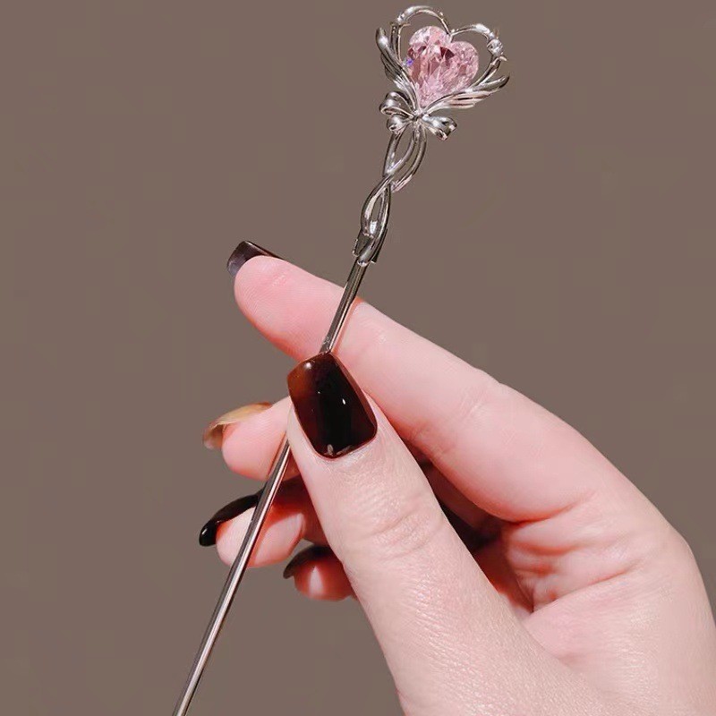 Mauropoli [Hàng có sẵn] Cây đũa phép ngọt ngào dễ thương ~ Kẹp tóc cổ nữ cao cấp hiện đại đơn giản Cô gái ngọt ngào Kẹp tóc hàng ngày