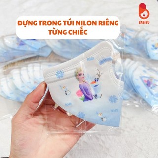 Set 10 khẩu trang cho bé từ 3 tới 12 tuổi họa tiết dễ thương