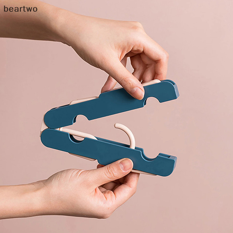 < Beartwo > Móc treo gấp du lịch Móc treo di động Giá phơi ngoài trời chống trượt Dễ dàng lưu trữ Tiết kiệm không gian Sắp xếp lưu trữ đẹp