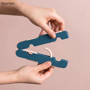 < Beartwo > Móc treo gấp du lịch Móc treo di động Giá phơi ngoài trời chống trượt Dễ dàng lưu trữ Tiết kiệm không gian Sắp xếp lưu trữ đẹp