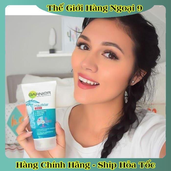 [auth] SỮA RỬA MẶT GARNIER 3IN1 CHO DA DẦU, NHỜN GIÚP SE KHÍT LỖ CHÂN LÔNG- NỘI ĐỊA ĐỨC ĐỦ BILL [Hot]