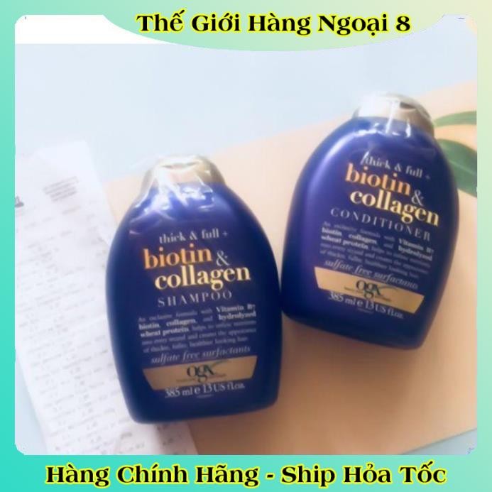 [auth] Dầu gội và xả chống rụng tóc Biotin & Collagen Đức- 385ml Đủ Bill [Hot]
