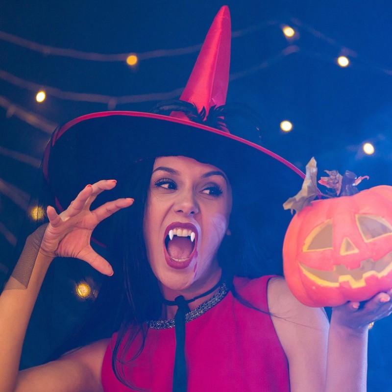 Halloween Trang Trí Ma Cà Rồng Răng Fangs Răng Giả Đạo Cụ Halloween Cosplay Đạo Cụ Giả Dracula Răng