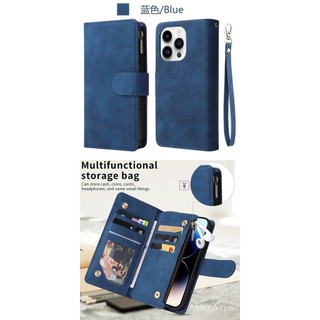 Ốp lật cho Samsung Galaxy Note 8 9 10 20 S8 S9 S10 Lite S10E S20 Plus S21 Ultra S8 S9 S10 S20 S21 Ốp lật Điện thoại TPU mềm có khe thẻ và chân đế có khóa kéo cho
