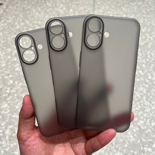 Ốp Lưng Siêu Mỏng Matte Cho iPhone 16 15 14 Plus 13 12 pro Max 11 pro XS Max 16 pro Mờ Cứng Mờ PP Chống Sốc Vỏ Điện Thoại