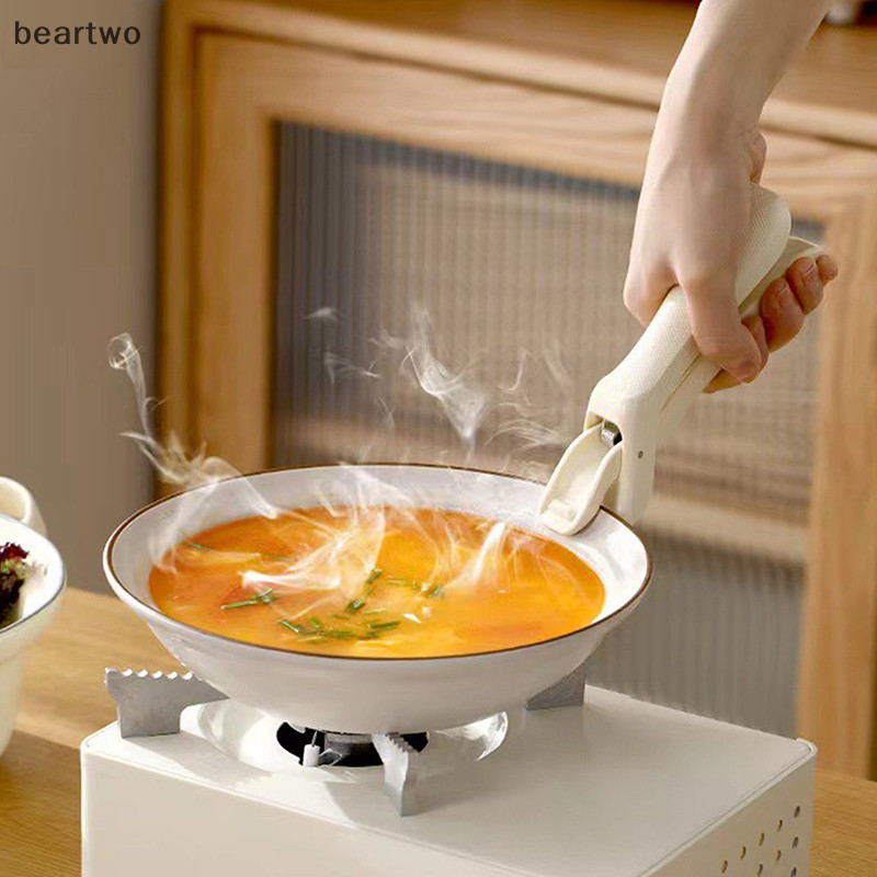 < Beartwo > Kẹp chống trượt chống bỏng Bát mới Kẹp silicon chống bỏng Giá đỡ kẹp bát bếp Đẹp