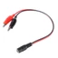 Cáp nguồn GODD DC5 5x2 1mm có kẹp cá sấu Cáp nguồn nam nữ để sạc và kiểm tra pin 26cm