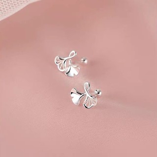 925 Ginkgo-Plated Ear Line Nâng Tai Xuyên Ánh Sáng Sang Trọng Niche Bông Tai Bạc Sterling Nữ 2024 Phong Cách Mới Bán Chạy