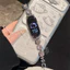 Dây đeo kim cương Hello Kitty cho Xiaomi Smart Band 9/8/10, vòng đeo tay hoạt hình dễ thương, phụ kiện nữ