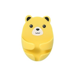 Móc cắm gấu thực tế tinh tế Móc cắm điện dính chống đánh dấu Ổ cắm đa chức năng Móc không đục lỗ