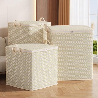 [Giao hàng từ Việt Nam] Thùng đựng quần áo PURECOTTON0, Túi đựng chăn bông có thể gập lại dung tích lớn, Di động có tay cầm Hộp đựng quần áo Tủ quần áo chống bụi cho gia đình