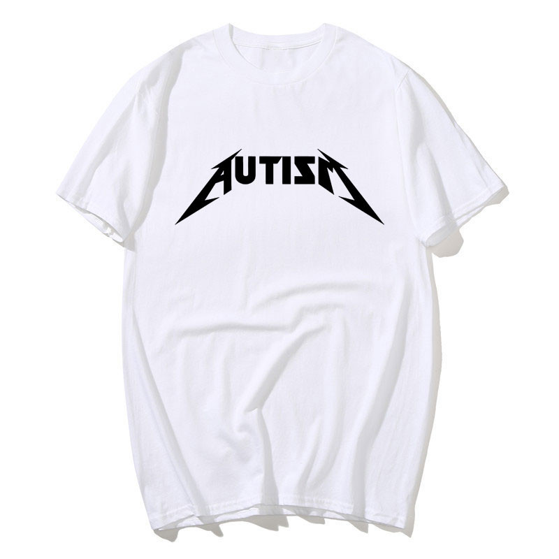 Tự Kỷ Meme Áo Cotton Ngộ nghĩnh Hài Hước Hướng Nội Áo nam Nữ In Chữ Áo Thun Unisex Quá Khổ