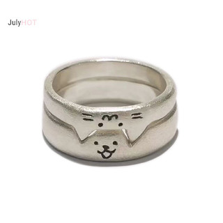 Julyhot Thời Trang Có Thể Điều Chỉnh Mở Túi Cho Chó Đôi Nhẫn Cho Nữ Đa Năng Dễ Thương Xếp Chồng Đeo Nhẫn Phụ Kiện Trang Sức Quà Tặng Massivedeals