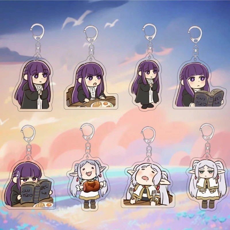 Fern ❈ Anime Móc Khóa Người Phụ Nữ Frieren Beyond Journeys End Acrylic Móc Chìa Khóa Túi Kawaii Pendent Phụ Kiện