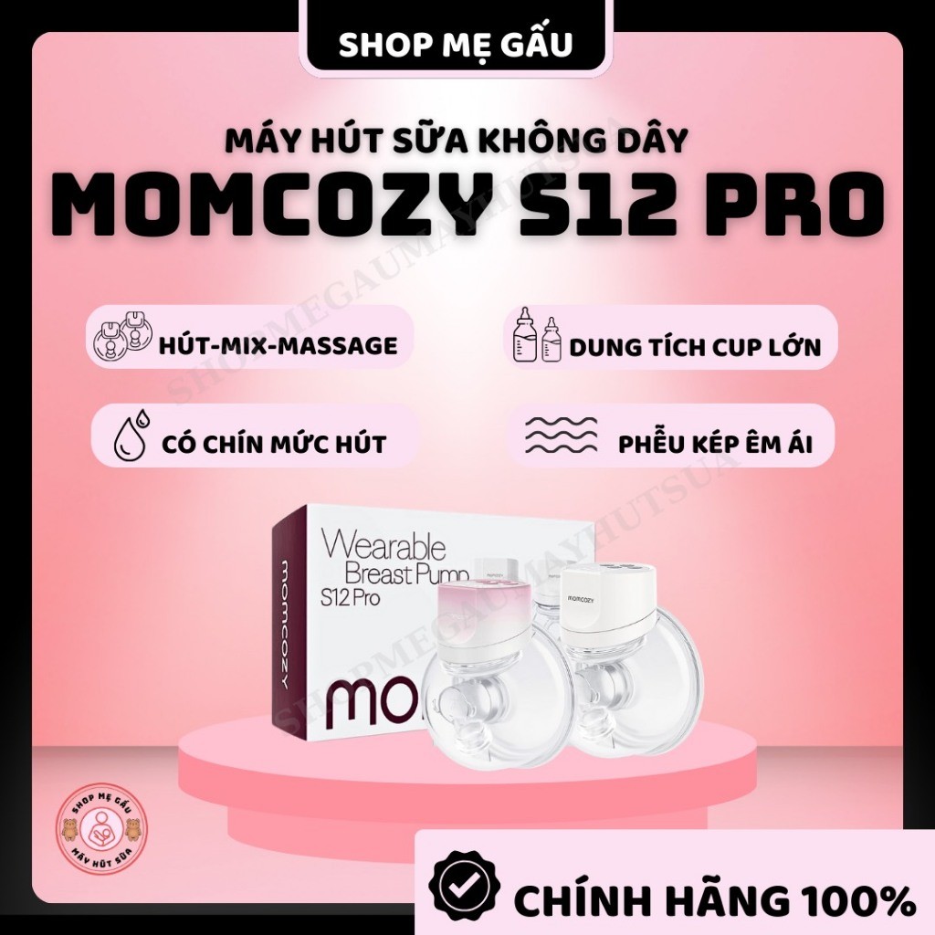 Máy hút sữa Momcozy s12 Pro New nguyên seal Chính Hãng - Bảo hành 2 năm