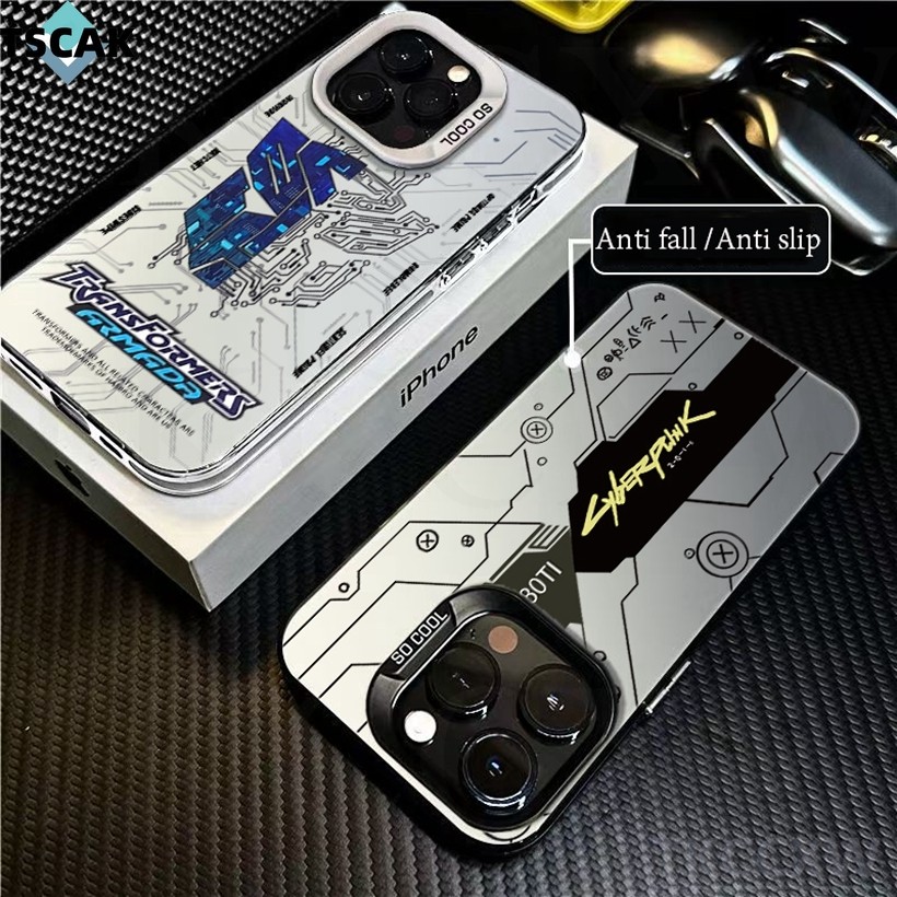 Ốp điện thoại punk lỏng không gian mạng cho Redmi K70 K60 K50 K40 K30 Pro Ultra Gaming K70E13C 12C 10C 9C 12 10 A1 A2 Vỏ bảo vệ màu bạc mờ