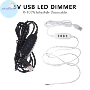 Pufangbliss 1.5M USB 5V LED -Màu sắc mờ cáp điều khiển 4 phím 2CH cho đèn LED điện áp thấp CCT Bicolor VN