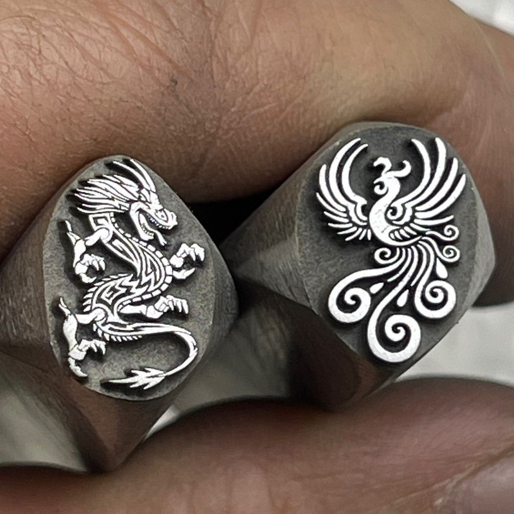 龙凤凰呈祥钢印Cửa hàng vàng Gia công bạc vàng Dragon Phoenix Chengxiang Thép Seal Độ chính xác cao