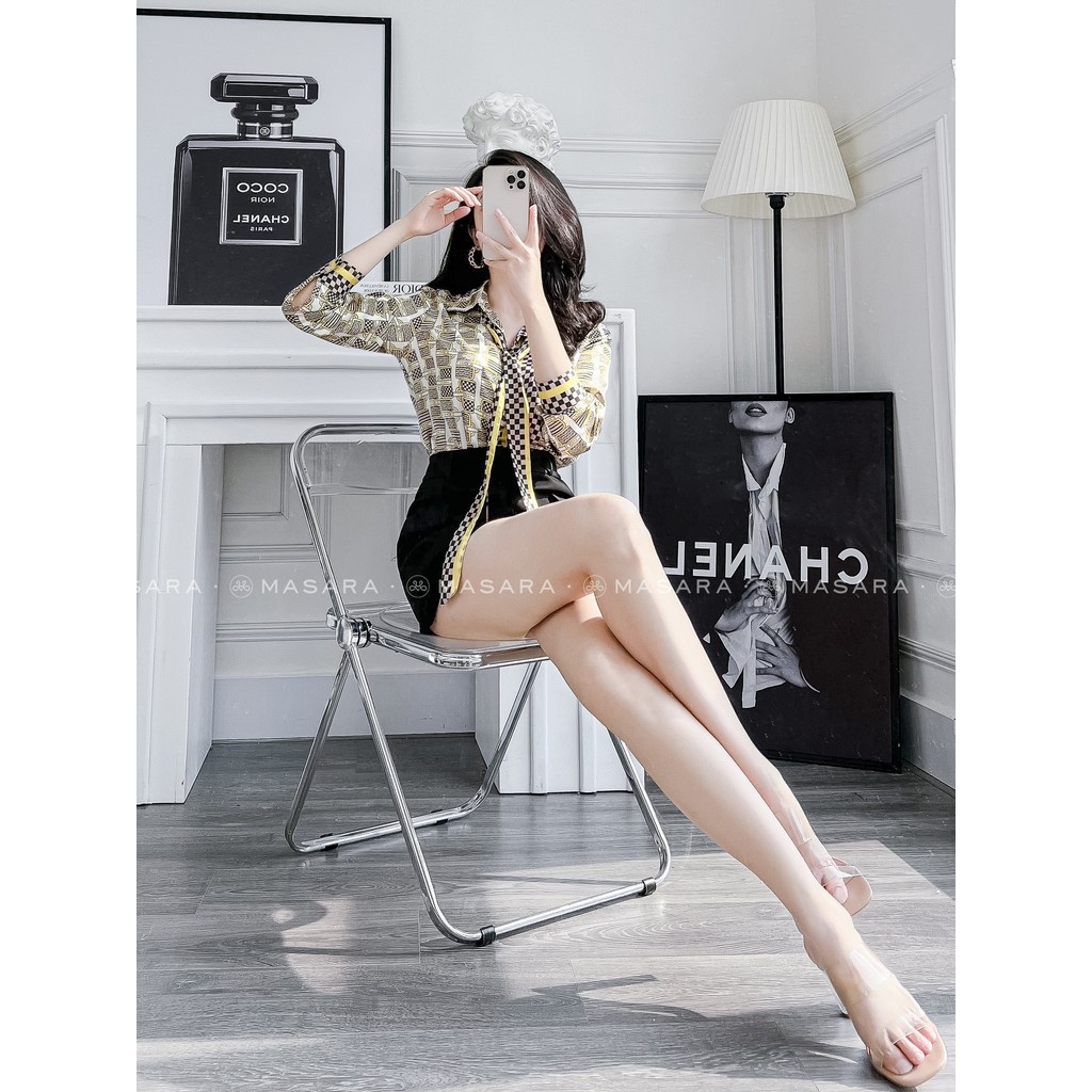 ÁO SƠ MI HỌA TIẾT YELLOW BAG - DÂY NƠ