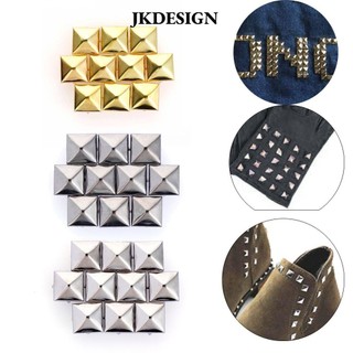 Jkdesign 100 Chiếc 6 / 8 / 10 / 12 Mm Dây Đeo Đinh Tán Hành Lý Thủ Công Quần Áo / Túi / Giày Vải Nút Kim Loại Đồng Móng Tay Bốn Móng Vuốt