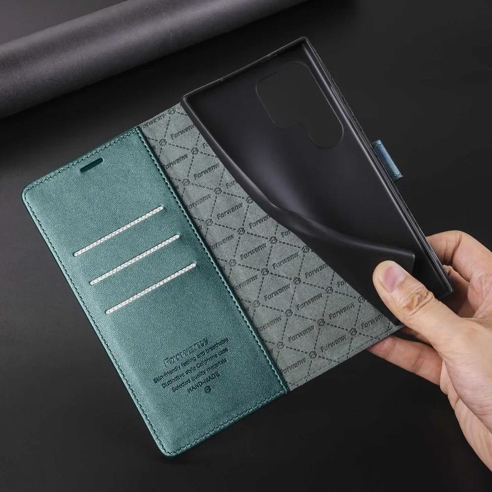 Ví Lật Có Giá Đỡ Thẻ Chân Đế Hone Dành Cho Samsung Galaxy S24 S23 S25 Ultra S21 FE A55 A35 A25 A15 Bao Da