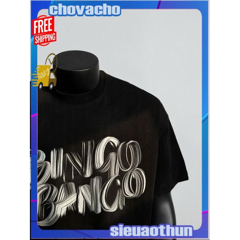 Áo thun Stee Cổ tròn BINGO BANGO Localbrand ICVCVNI Unisex Cotton