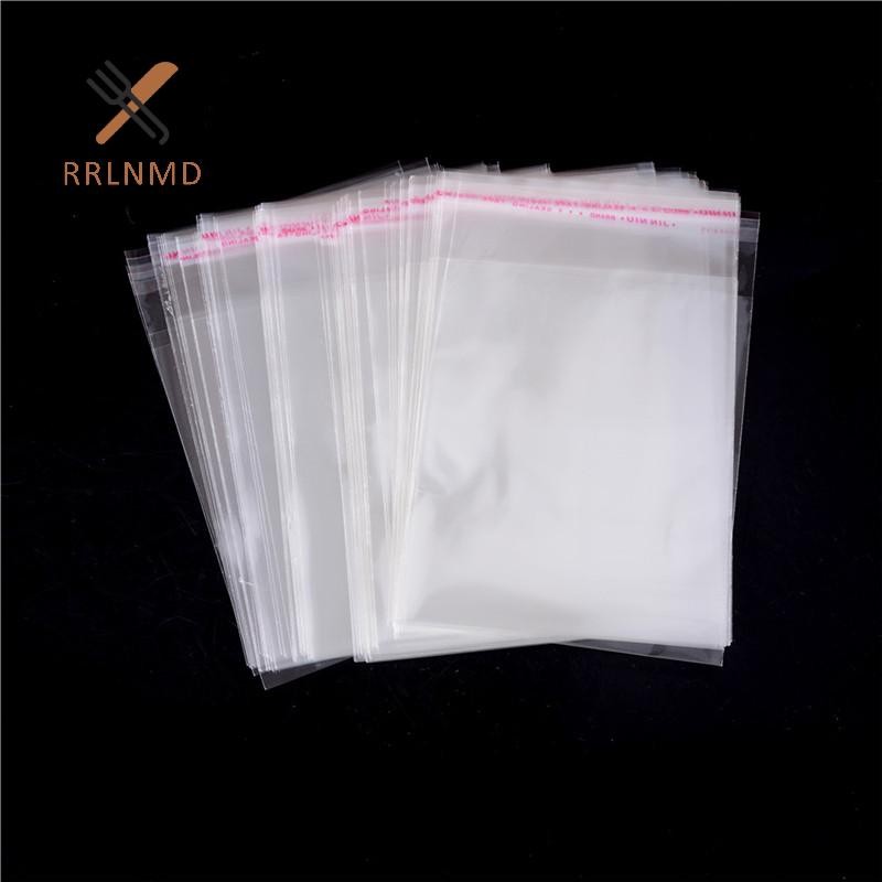 Rrlnmd > 100 Cái / túi OPP Clear Seal Trang sức bằng nhựa tự dính Túi đóng gói tại nhà MỚI