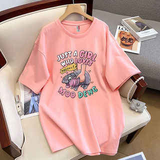 HIIXIIVI Mới 100% Cotton Tee Áo Thun Tay Ngắn Oversize Người Phụ Nữ Baggy Rời Áo Nữ Baggy Rời Top Nữ Độc Đáo Ootd 2025 Lives