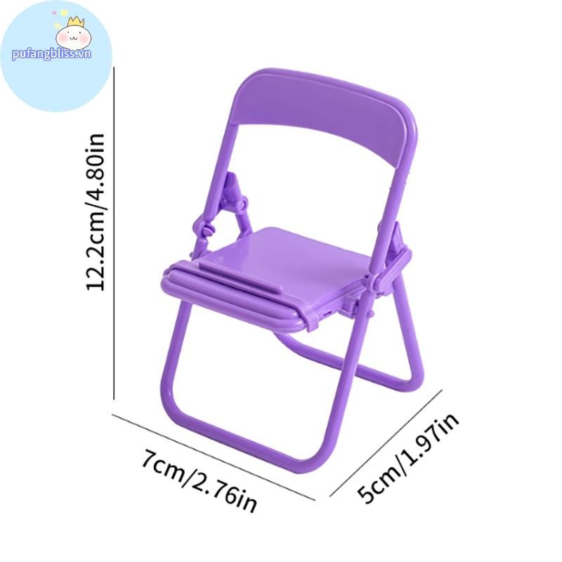 Pufangbliss Hình Ghế Điện Thoại Di Động Di Động Dễ Thương Nhiều Màu Sắc Có Thể Điều Chỉnh Ghế Gấp Lười Điện Thoại Để Bàn Giá Đỡ Cho Điện Thoại Di Động VN