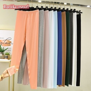 Leggings nữ Modal trơn mỏng mềm mại, co giãn tốt, phù hợp năm 2025