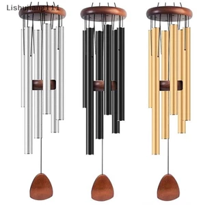 LIS Classic 26 Inch Ống Nhôm Chuông Gió Có Thẻ Trang Trại Sân Vườn Ban Công Hành Lang Trang Trí HUJ