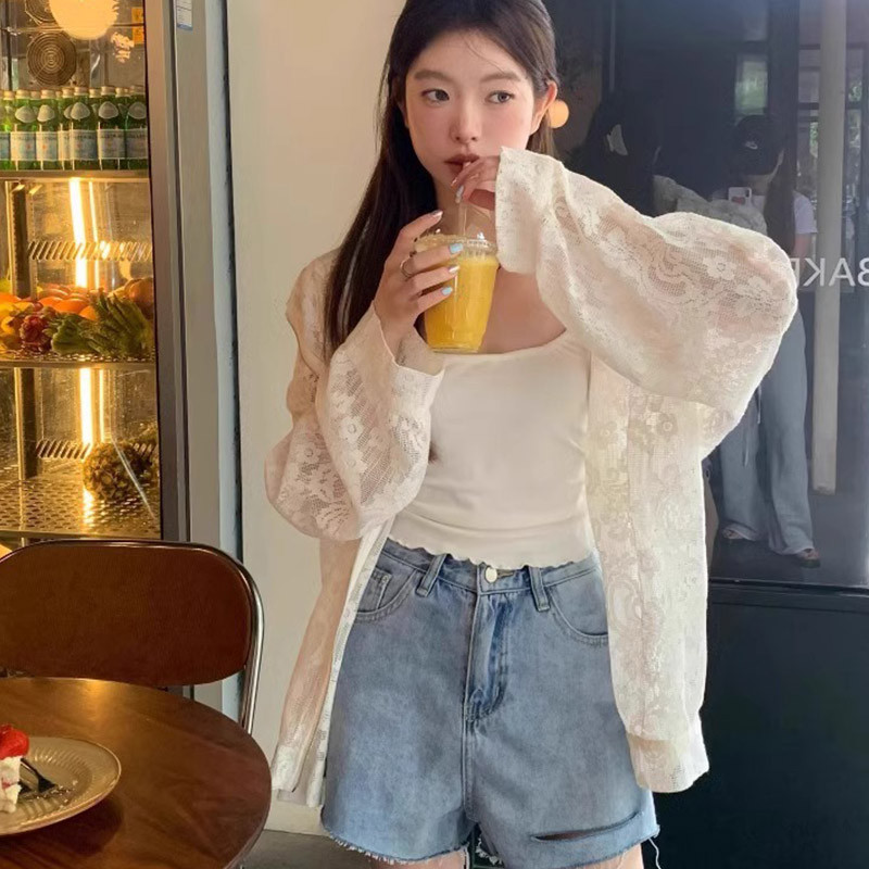 Suxi Mới Thường Ngày Pháp Retro Màu Trơn Có Mũ Trùm Đầu Dài Tay Áo Cardigan Nữ 241020