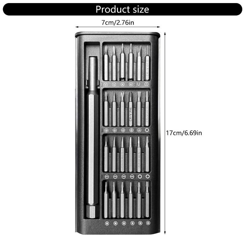 Bộ tuốc nơ vít chính xác 25 trong 1 HL Bộ công cụ sửa chữa chuyên nghiệp cho điện thoại Máy tính đồng hồ Máy tính xách tay Tua vít cho Glasse
