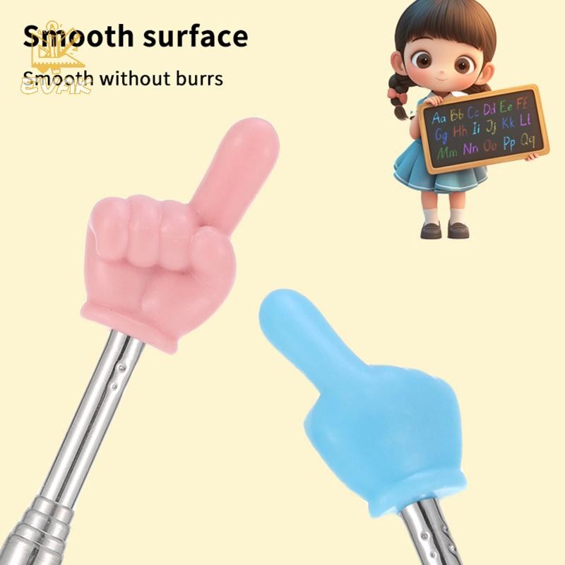 Alittlesetrtu Thép Con trỏ Giảng Dạy Kính Thiên Văn Thanh Thiết Kế Ngón Tay Thanh Giảng Dạy Ngón Tay Gậy Đọc Sách Dụng Cụ Trường Học Vật Dụng Văn Phòng VN