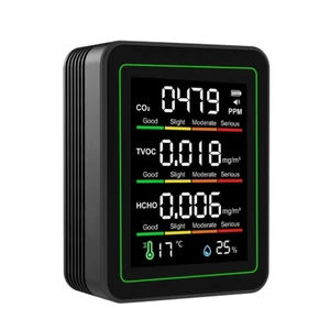 Máy kiểm tra không khí dễ dàng mang theo Treeling với màn hình LCD Màn hình CO2 để phân tích môi trường gia đình
