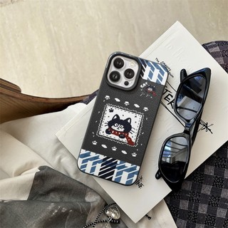 Ốp Lưng iPhone TPU Hoạ Tiết Da Mềm Mèo Đen Chống Sốc, Chống Bẩn Cao Cấp - iP X/XS/11/12/13/14/15/16/17/Plus/Pro/Max/Air