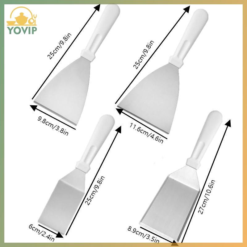 YOVIP Thìa Bánh Inox Có Tay Cầm Bằng Nhựa Xẻng Phô Mai Xẻng Pizza Thìa Cho Bánh Pizaa Nướng Thìa Dụng Cụ Nướng Bánh VN